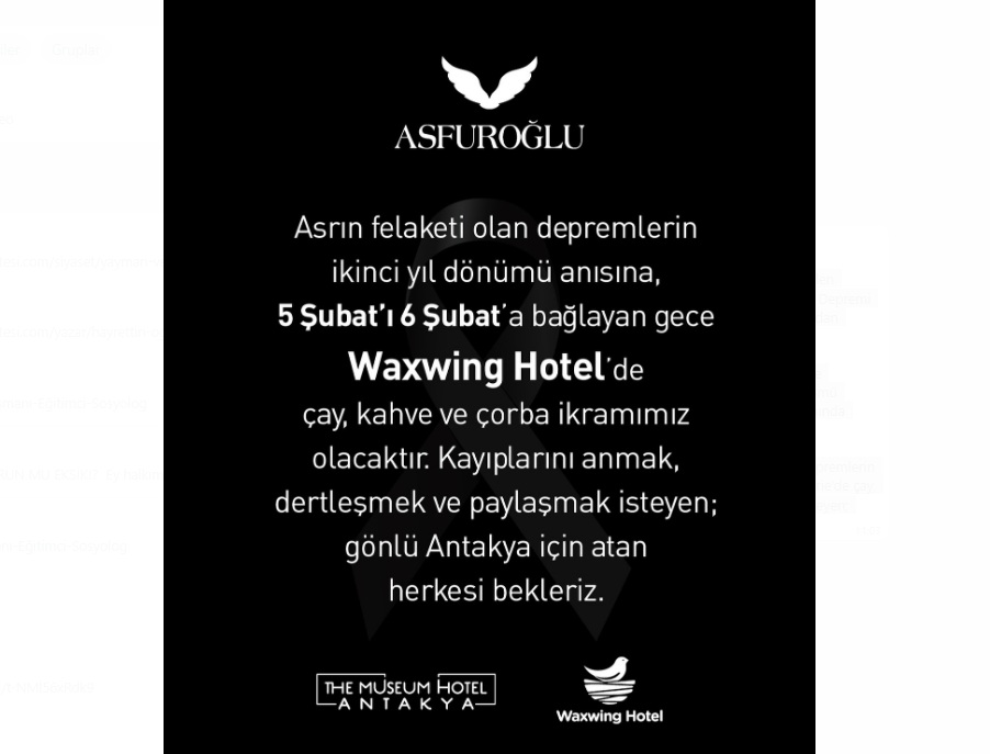 Asfuroğlu Group’tan 6 Şubat Anısına Anlamlı Duyarlılık!