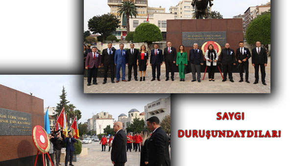 Atatürk Anıtı’nda tören düzenlendi!