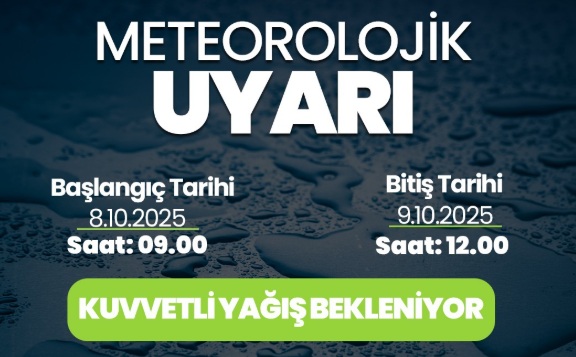 HBB’den Sağanak Yağış Uyarısı