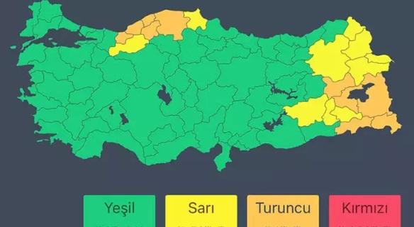 İçişleri Bakanlığı'ndan kuvvetli kar yağışı uyarısı