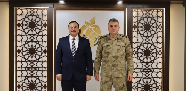İl Jandarma Komutanı Tuğgeneral İlker Şimşek’ten Kaymakam Şahin’e ziyaret