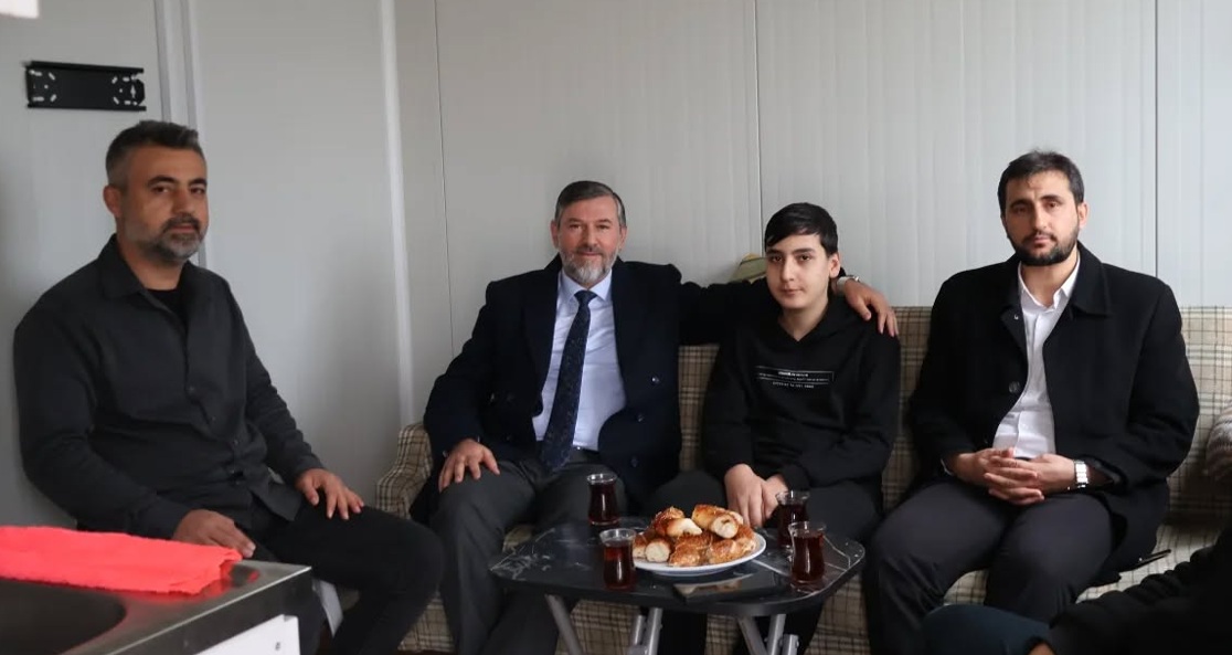 İl Müftüsü Topçu ve İlçe Müftüsü Şahin’den Taziye Ziyareti