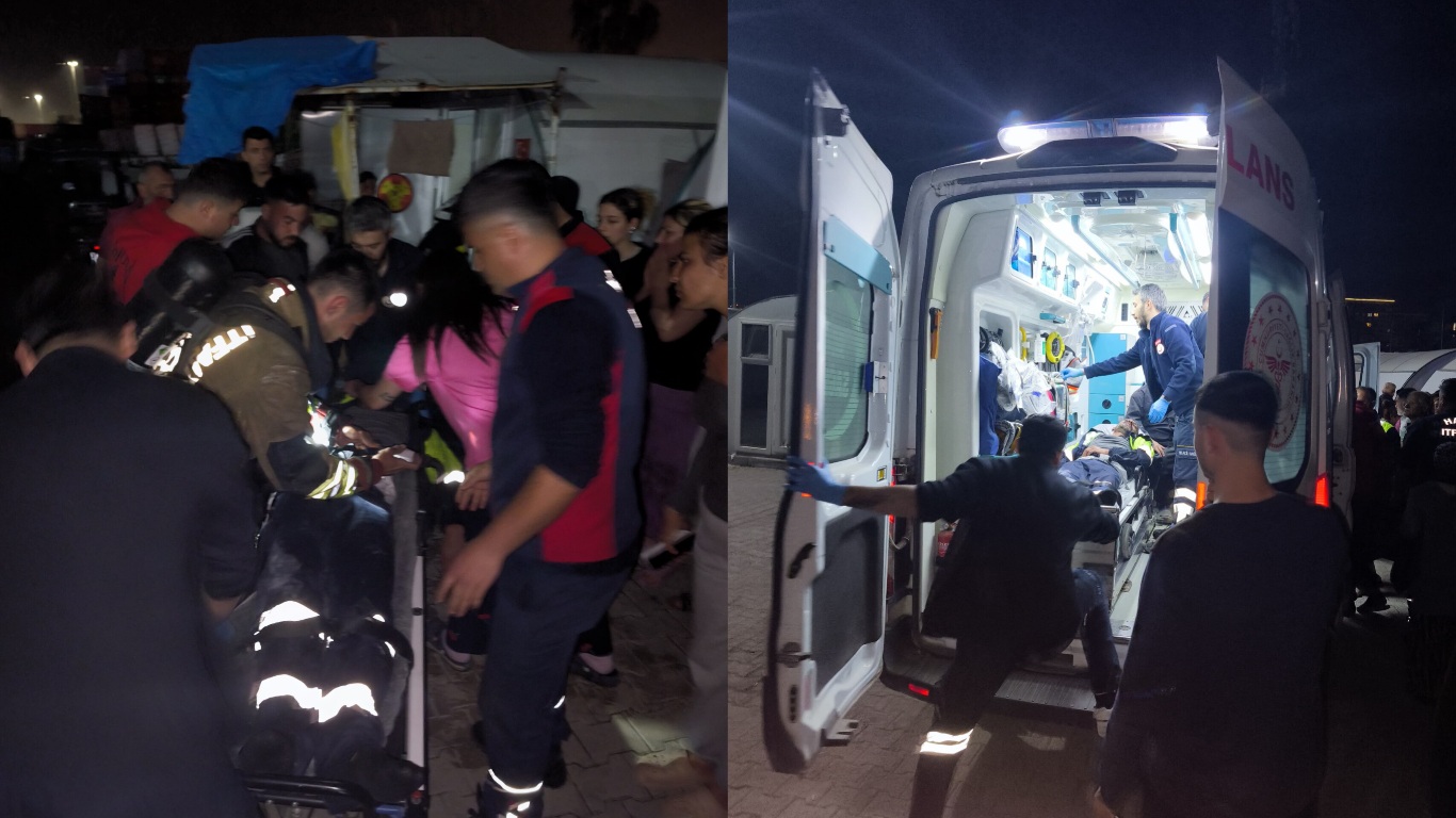 İskenderun’da Konteyner Yangını haber fotoğrafı