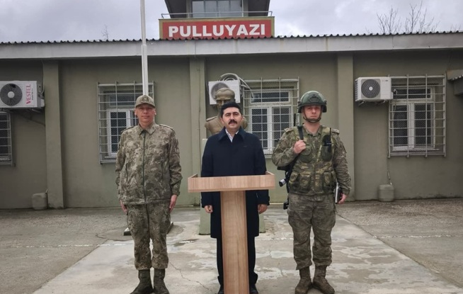 Kaymakam Yazıcı sınır karakollarını ziyaret etti