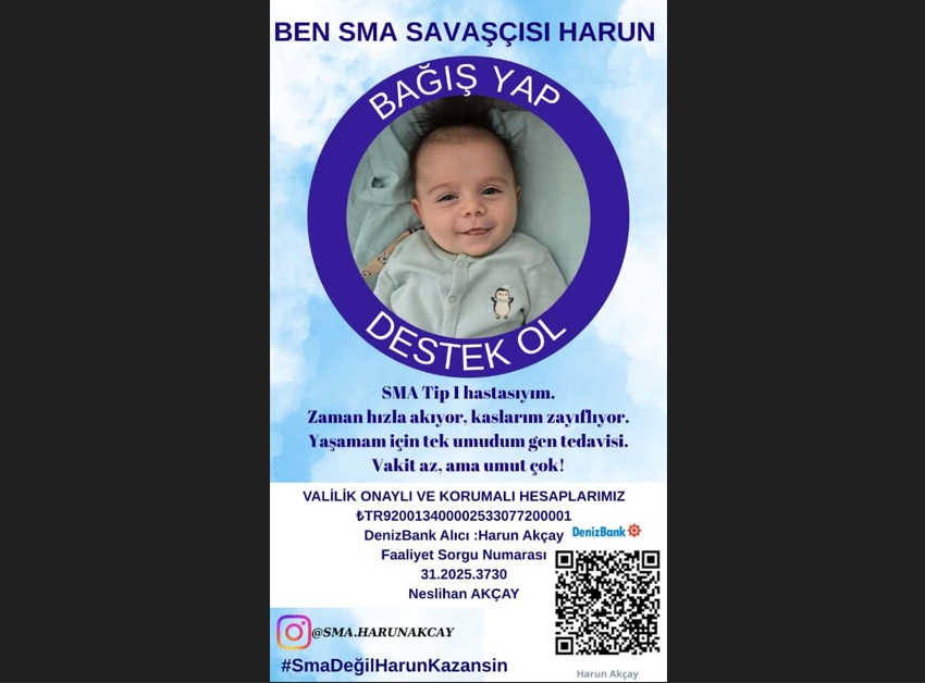 Minik Harun’un Yaşam Mücadelesine Umut Olun