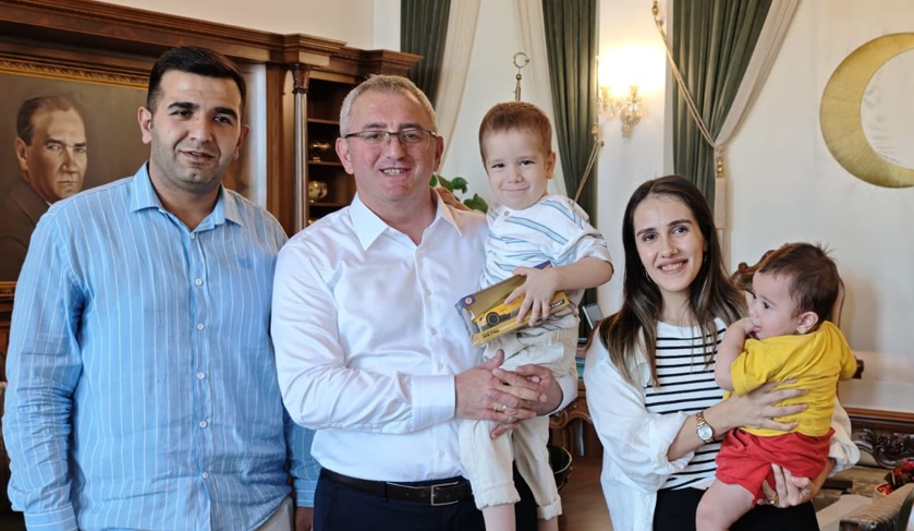 Mucizenin Adı Talha Oğuz,Kaymakam Önder’i Ziyaret Etti