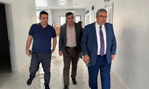 Sönmez inşaatta incelemelerde bulundu